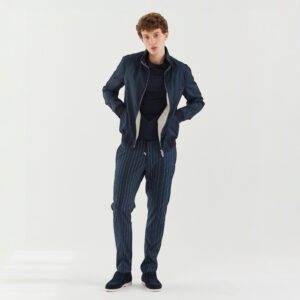 Mandelli Blouson Elegante Herrenjacke Enrico Mandelli Scabal Wolle in höchster Qualität